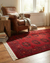 Samarkand Elegance Collection Area Rug -  Fergana Rectangle Red  lifestyle 16