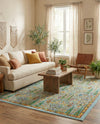 Caribbean Cove Collection Area Rug -  Tobago Rectangle Aqua  lifestyle 26