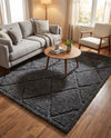Trellis Haven Collection Area Rug - Havenwood Rectangle Dark Gray  lifestyle 22