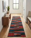 Urban Terrace Collection Area Rug -  Courtyard Runner Multi  lifestyle 77