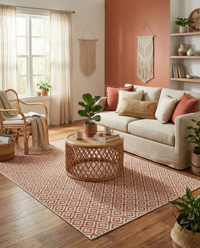 Urban Oasis Rugs Collection Area Rug -  Rooftop (Rust Red) Rectangle Rust Red  lifestyle 18