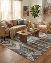 Cascade Range Collection Area Rug - Hood (Navy Blue) Rectangle Navy Blue  lifestyle 14