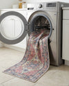Zahara Oasis Collection Area Rug -  Rabat Runner Yellow Pink  lifestyle 80