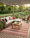 Urban Oasis Rugs Collection Area Rug -  District (Rust Red) Rectangle Rust Red  lifestyle 7