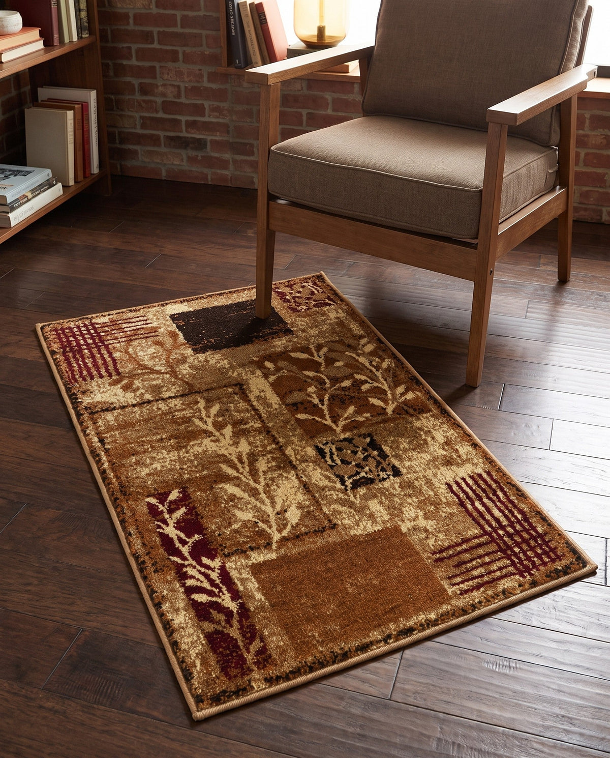 Bistro Lounge Collection Area Rug -  Affogato Rectangle Beige  lifestyle 56