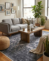 Bazaar Chic Collection Area Rug -  Asilah Rectangle Gray and Blue  lifestyle 13