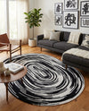Woven Udaipur Collection Area Rug - Jaipur Oval Black and White  lifestyle 39