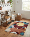 Aegean Elegance Washables Collection Area Rug -  Crete Rectangle Multi  lifestyle 25