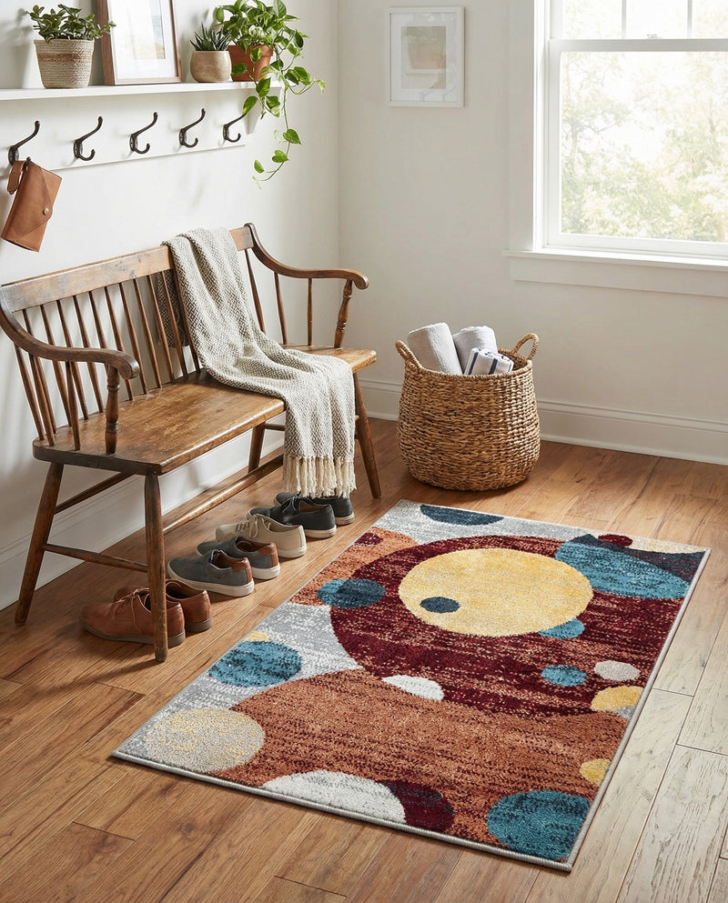 Aegean Elegance Washables Collection Area Rug -  Crete Rectangle Multi  lifestyle 25