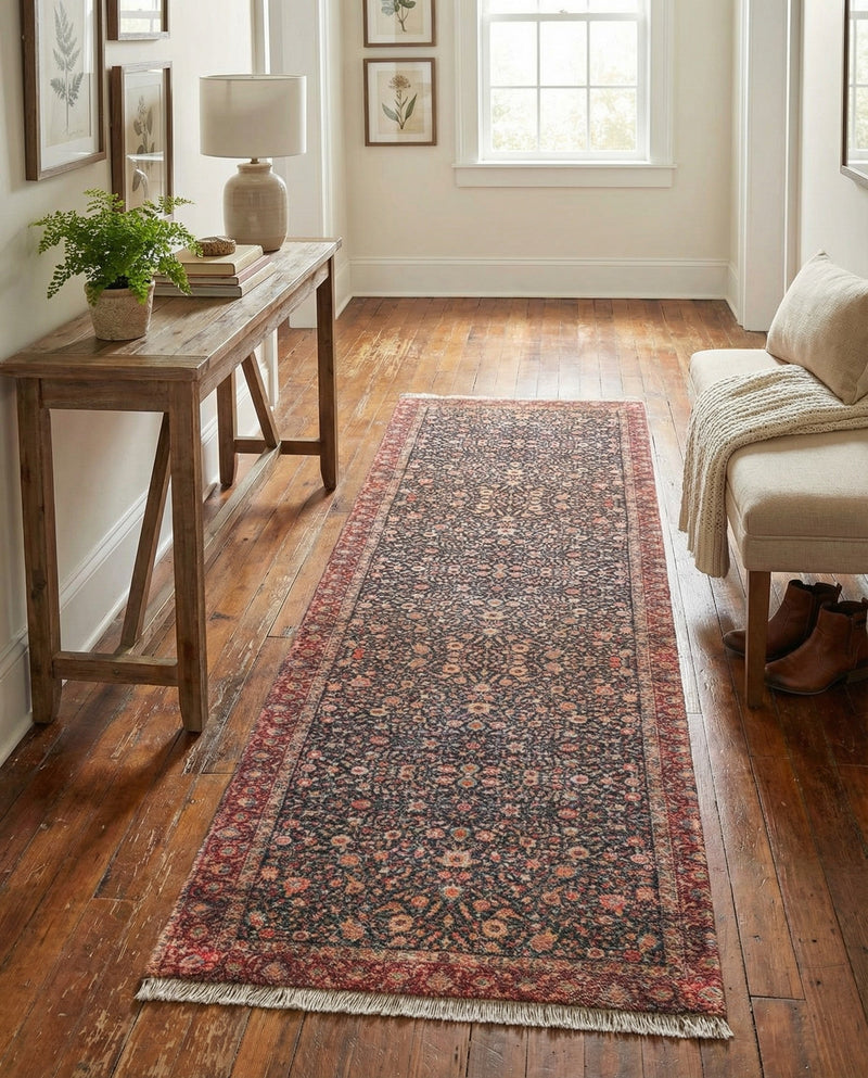 Bazaar Chic Collection Area Rug -  Tangier Runner Navy Blue  lifestyle 49