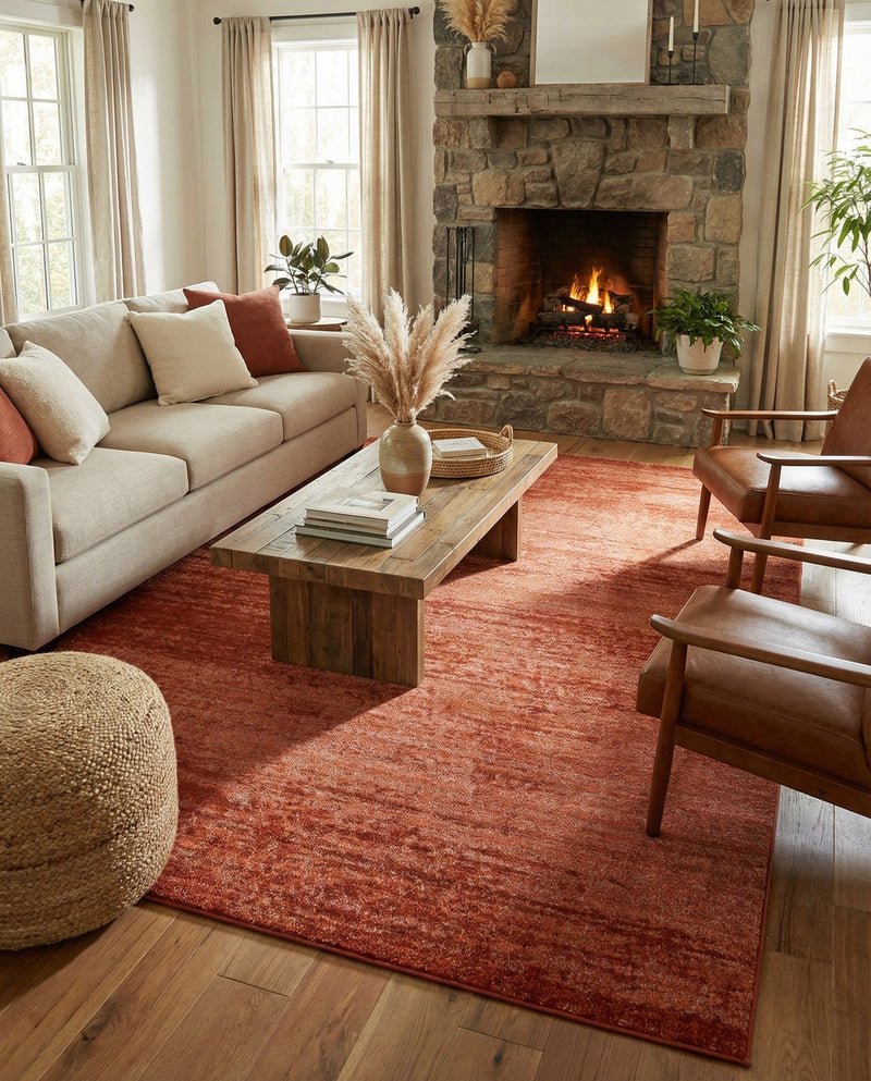 Studio Haven Collection Area Rug -  Gallery (Terracotta) Rectangle Terracotta  lifestyle 36