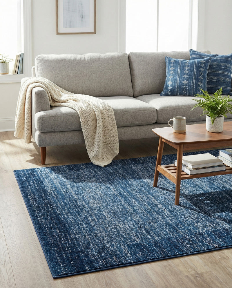 Studio Haven Collection Area Rug -  Conservatory (Navy Blue) Rectangle Navy Blue  lifestyle 10