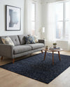 Aravalli Collection Area Rug -  Jaisalmer Rectangle Midnight Blue  lifestyle 45