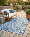 Urban Terrace Collection Area Rug - Soho Rectangle Blue  lifestyle 61