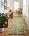 Savannah Escape Collection Area Rug -  Amazon (Blue Yellow) Runner Blue Yellow  lifestyle 52