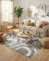 Sahara Chic Collection Area Rug -  Nubia Rectangle Gray  lifestyle 33