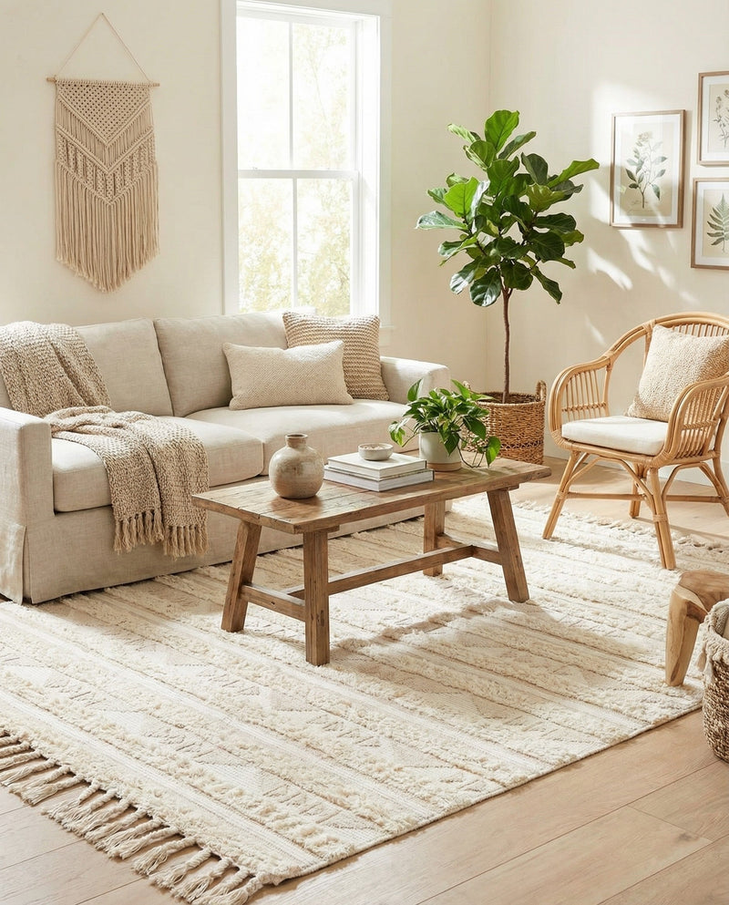 Sonoran Collection Area Rug - Montezuma Rectangle Ivory  lifestyle 42