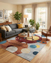 Aegean Elegance Washables Collection Area Rug -  Crete Rectangle Multi  lifestyle 21