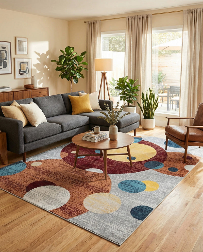 Aegean Elegance Washables Collection Area Rug -  Crete Rectangle Multi  lifestyle 21