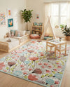 Wonder Tykes Collection Area Rug -  Fantasy Rectangle Ivory  lifestyle 23