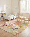 Wonder Tykes Collection Area Rug -  Flutter Rectangle Multi  lifestyle 11