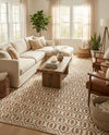 Osian Looms Collection Area Rug - Colaba Rectangle White  lifestyle 8