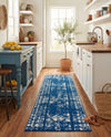 Brighton Stripes Collection Area Rug - Sussex (Navy Blue) Runner Navy Blue  lifestyle 62