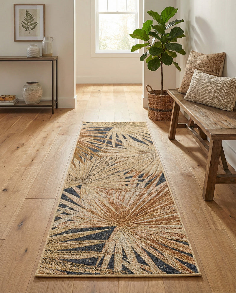 Seaside Blooms Collection Area Rug -  Avalon Runner Multi  lifestyle 72