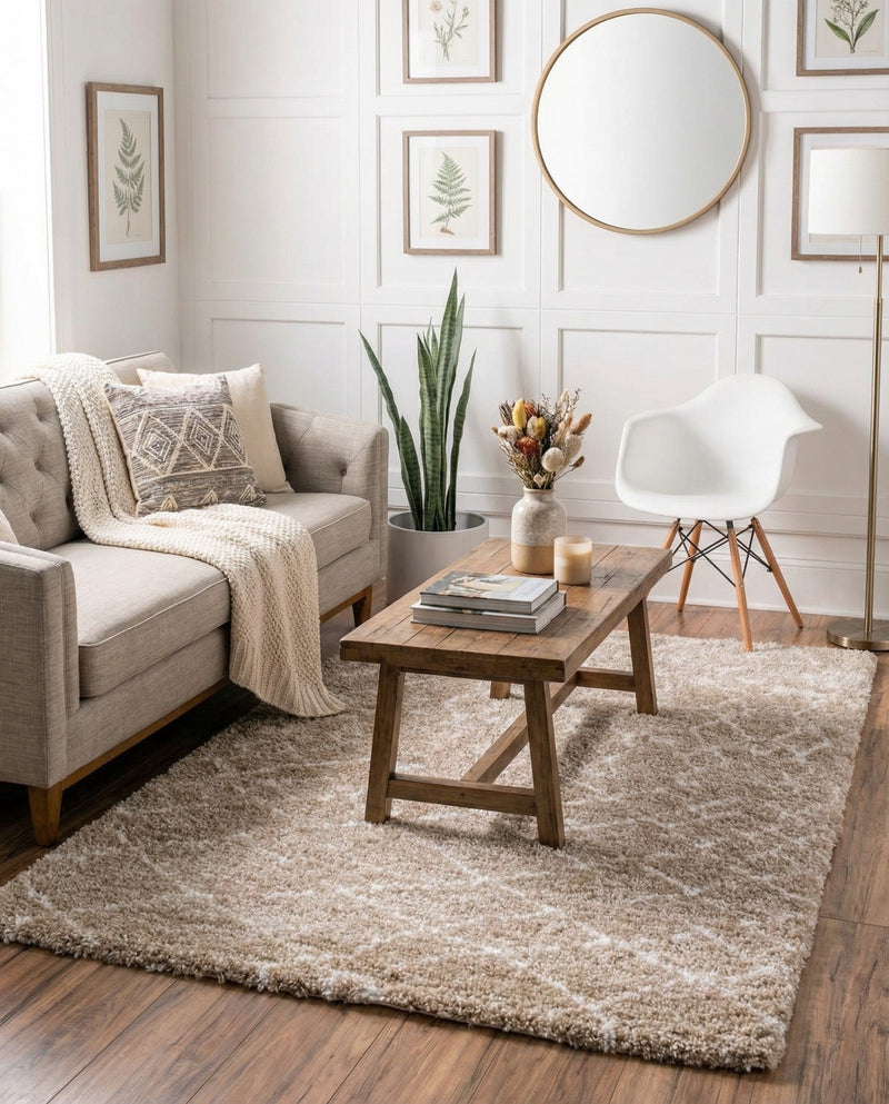 Casablanca Comfort Collection Area Rug -  Fez Rectangle Taupe  lifestyle 15