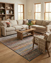 Jewel Oasis Collection Area Rug - Sapphire (Multi) Rectangle Multi  lifestyle 27
