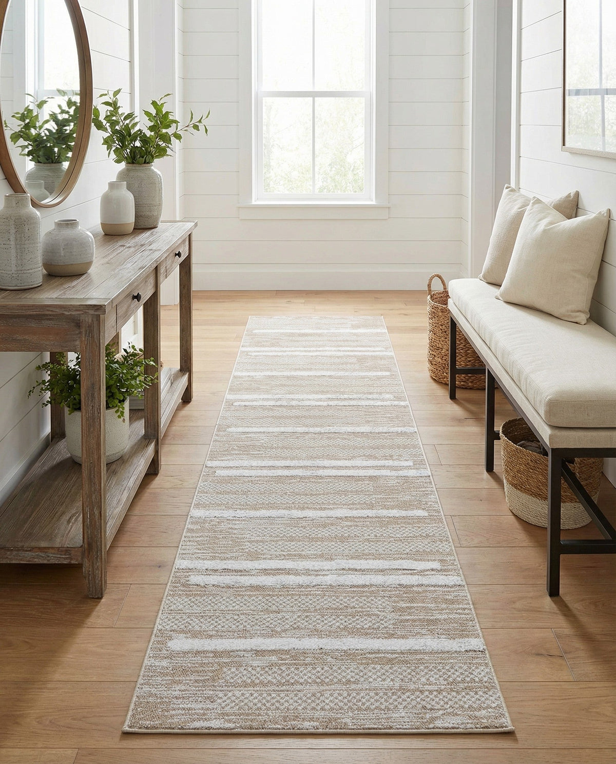 Cathedral Elegance Collection Area Rug - Chapel Runner Ivory  lifestyle 192