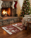 Garden Festivity Collection Area Rug - Evergreen Rectangle Red  lifestyle 52