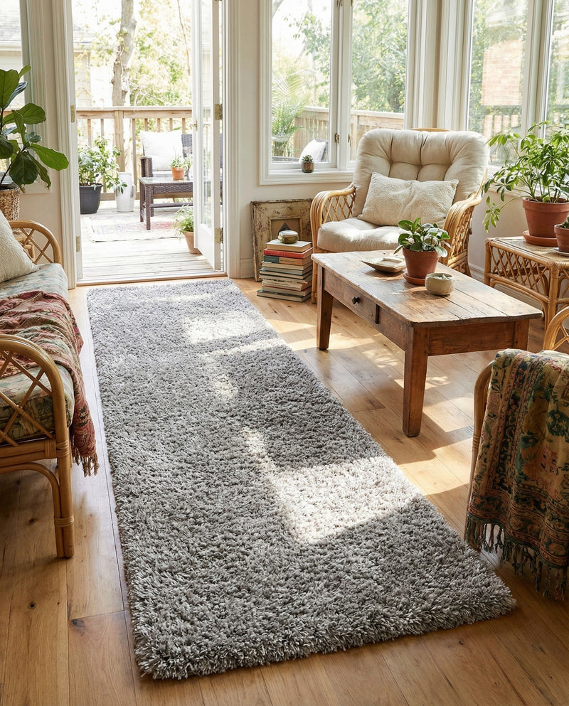 Majestic Manor Collection Area Rug - Versailles (Silver Screen) Runner Silver Screen  lifestyle 66