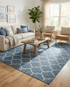 Savannah Pergola Collection Area Rug - Arbor (Navy Blue) Rectangle Navy Blue  lifestyle 11