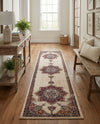 Eden Oasis Collection Area Rug -  Tranquility (Cream) Runner Cream  lifestyle 54