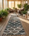 Trellis Mosaic Collection Area Rug -  Pergolatown (Blue Multi) Runner Blue Multi  lifestyle 80