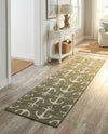 Seaside Haven Rugs Collection Area Rug - Sapphire (Green) Runner Green  lifestyle 71