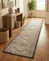 Tribal Terrace Treasures Collection Area Rug - Mayan Marina (Charcoal Gray) Runner Charcoal Gray  lifestyle 63