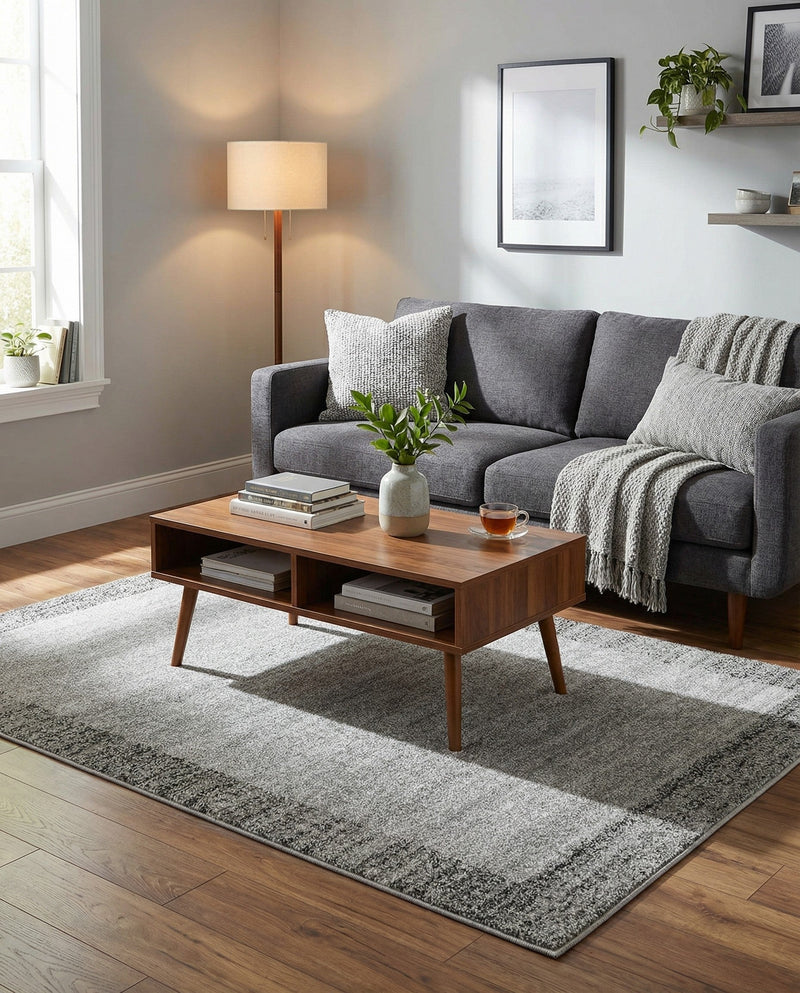 Studio Haven Collection Area Rug -  Conservatory (Light Gray) Rectangle Light Gray  lifestyle 21