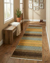 Zagros Oasis Collection Area Rug -  Mehran Runner Multi  lifestyle 17