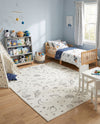 Wonder Tykes Collection Area Rug -  Jigsaw Rectangle Ivory  lifestyle 26