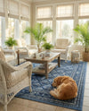 Horizon Collection Area Rug -  Aurora Rectangle Blue  lifestyle 8