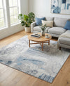 Aegean Elegance Washables Collection Area Rug -  Paros Square Ivory Gray  lifestyle 81