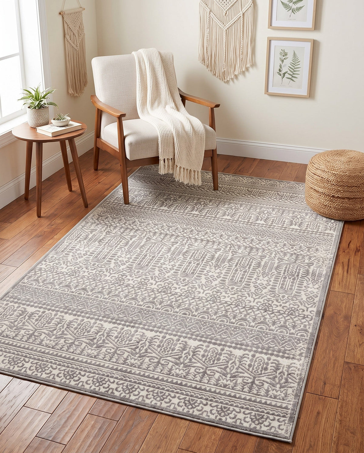 Metro Heights Collection Area Rug -  Chelsea Rectangle Gray  lifestyle 43