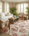 Seaside Haven Rugs Collection Area Rug -  Lighthouse (Ivory Rust Red) Rectangle Ivory Rust Red  lifestyle 23