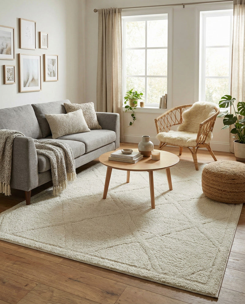 Trellis Haven Collection Area Rug - Havenwood Rectangle Ivory  lifestyle 36