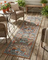 Patio Heritage Collection Area Rug -  Oasis Runner Multi  lifestyle 62