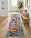Colorburst Oasis Collection Area Rug -  Fresco Runner Aqua  lifestyle 41