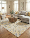 Savannah Elegance Collection Area Rug -  Riverfront Rectangle Yellow  lifestyle 43