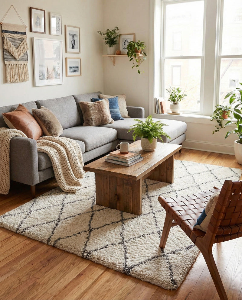 Casablanca Comfort Collection Area Rug -  Tangier Rectangle Pure Ivory  lifestyle 23